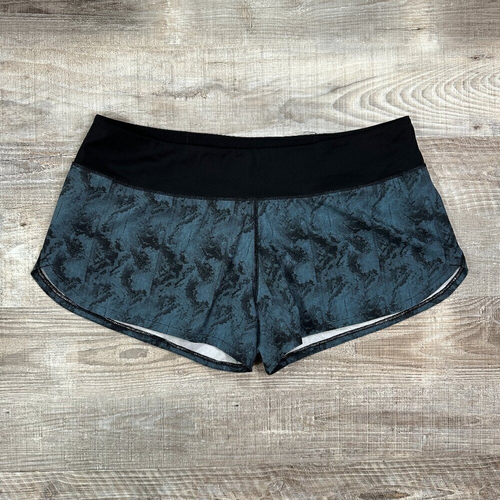 Vuori Shorts Women's XL Black Blue Clementine 2.0d Athletic Pocket